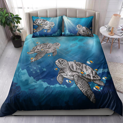 Hawaii Bedding Set Turtle And Humuhumunukunukuapua'a