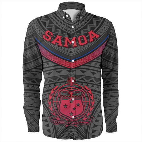 Samoa Long Sleeve Shirt Polynesian Authen