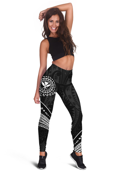 Hawaii Legging - Hawaii Style Circle Polynesian Legging