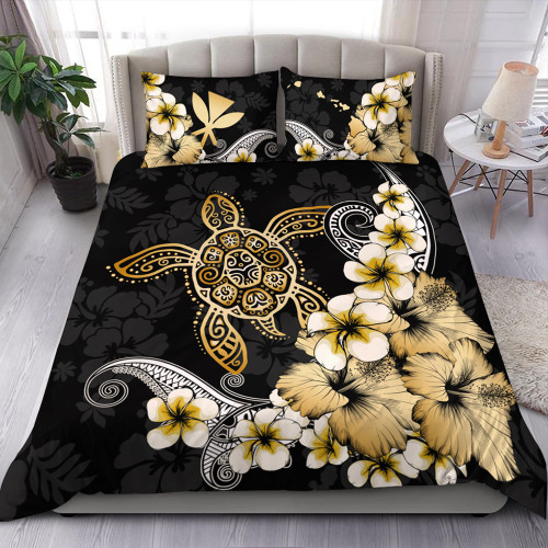 Hawaii Bedding Set Hawaii Turtle Gold Tropical