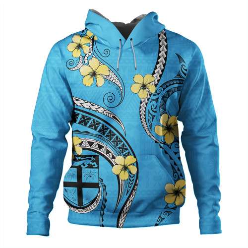 Fiji Hoodie Fiji Bula Style Plumeria Flower