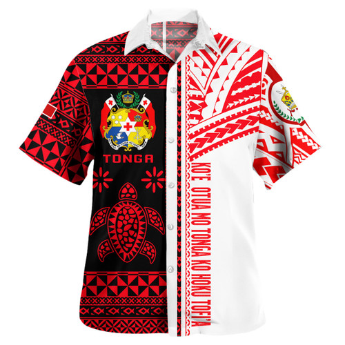 Tonga Hawaiian Shirts - Custom Proud To be Tongan Polynesian Patterns With Tonga Kupesi Hawaiian Shirts