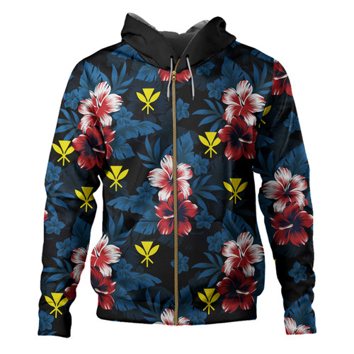 Hawaii Hoodie Kanaka Islands Pattern Floral