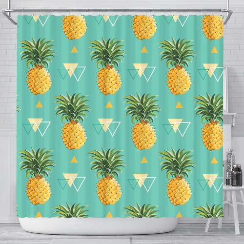 Hawaii Shower Curtain Pinespple Morden