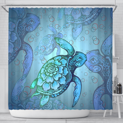 Hawaii Shower Curtain Turtle Beauty
