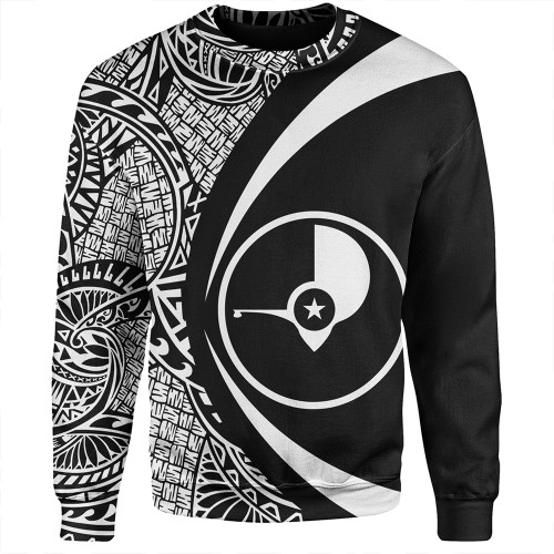 Yap Sweatshirt Coat Of Arm Lauhala White Circle