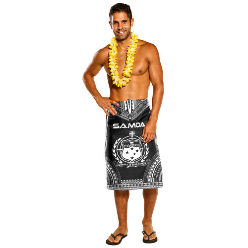 Samoa Seal Polynesian Chief Tattoo Black Version Lavalava