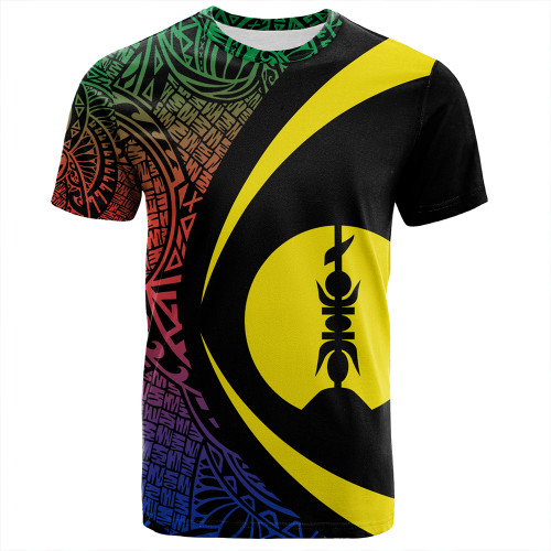 New Caledonia T-Shirt Coat Of Arm Lauhala Circle