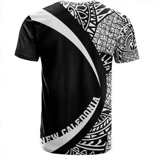 New Caledonia T-Shirt Coat Of Arm Lauhala White Circle