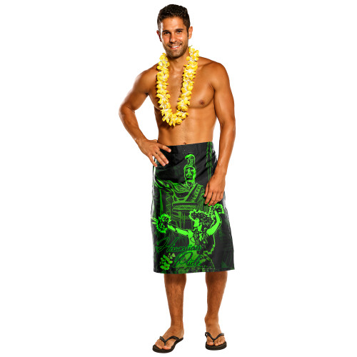 Hawaii Lavalava - King Of Hawaii With Hawaiian Girls