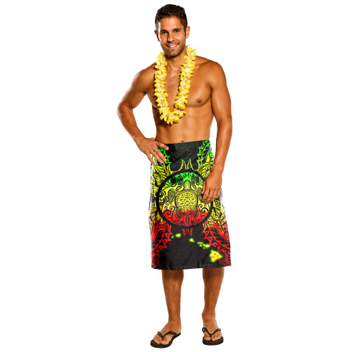 Hawaii Polynesian Lavalava - Hawaii Map Polynesian Patterns