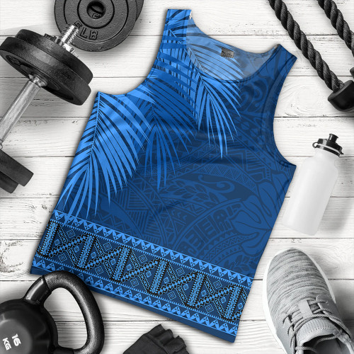 Samoa Tank Top Masi Dobby Fabric Leaves