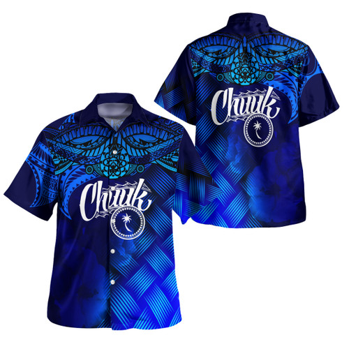 Chuuk Polynesian Hawaiian Shirt - Lauhala Coat Of Arms