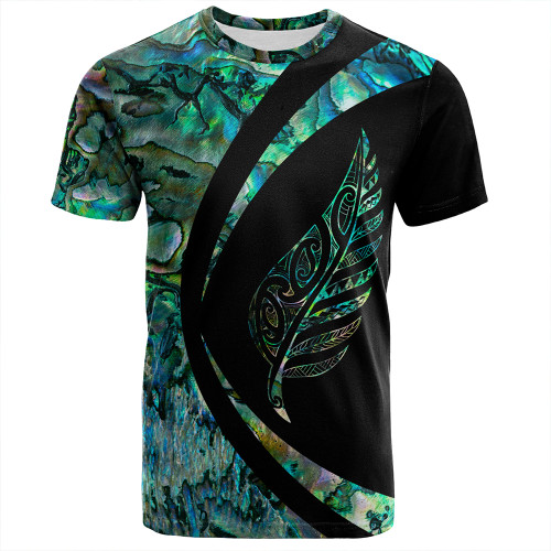 New Zealand T-Shirt Silver Fern Papua Shell Circle