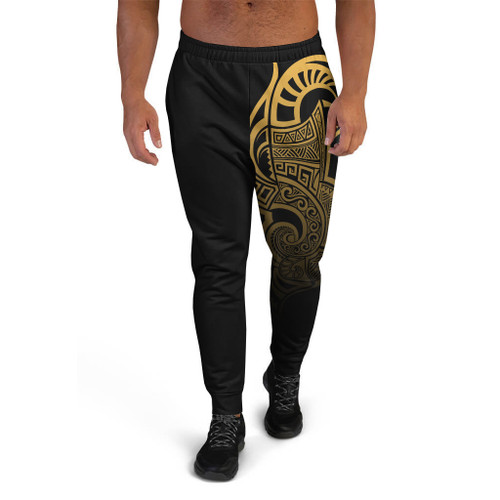 Polynesian Jogger - Gold Tribal Patterns