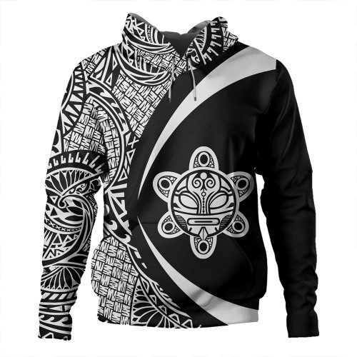 Puerto Rico Hoodie Coat Of Arm Lauhala White Circle