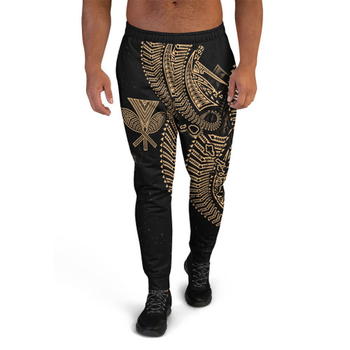 Hawaii Jogger - Hawaii Map Polynesian Patterns