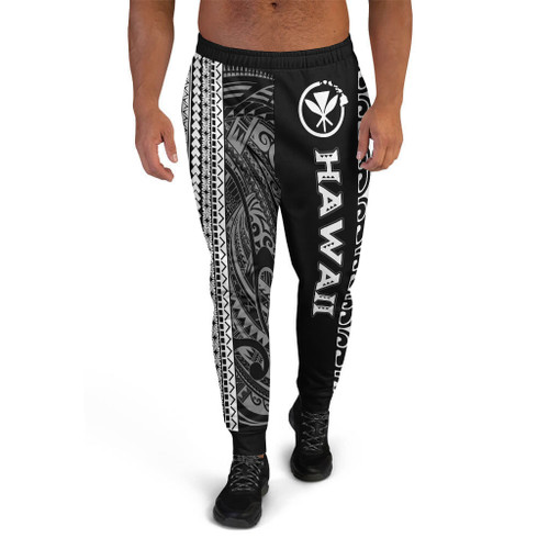 Hawaii Jogger - Polynesian Diagonal Pattern White
