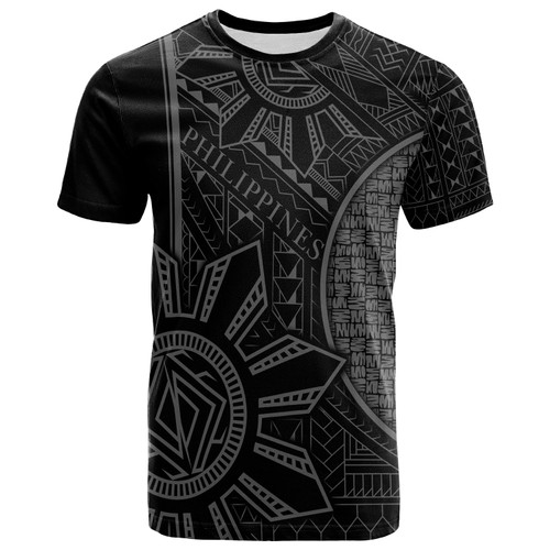 Philippines T-Shirt - Filipino Pattern and Sun with Karagumoy1