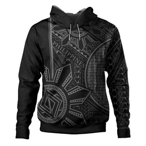 Philippines Hoodie - Filipino Pattern and Sun with Karagumoy 1
