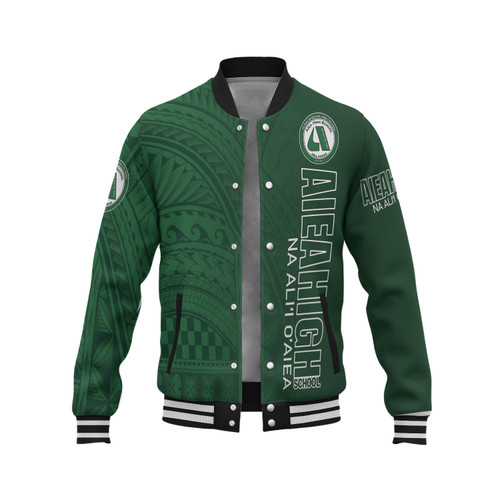 Hawaii Aiea High School Baseball Jacket - Na Ali'i  O'aiea Hawaii Patterns