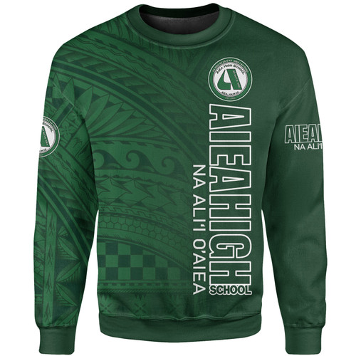 Hawaii Aiea High School Sweatshirt - Na Ali'i O'aiea Hawaii Patterns