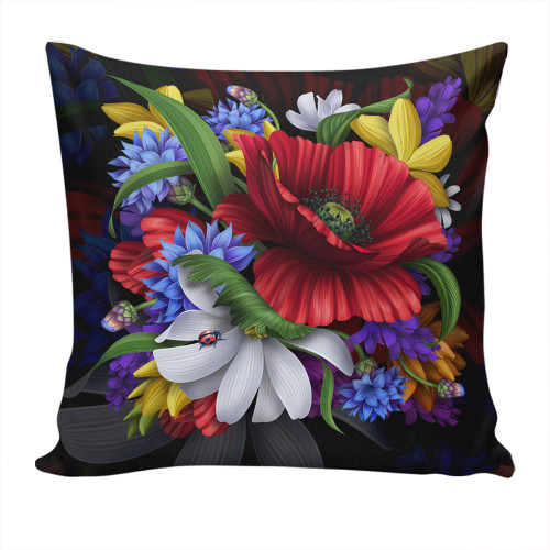 Hawaii Pillow Cover Hibiscus Flower Beautiful