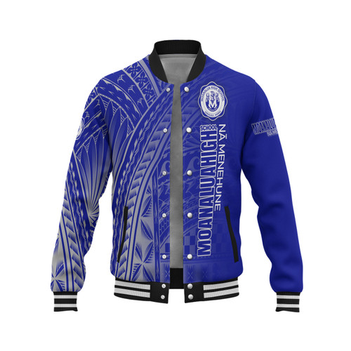 Hawaii Moanalua High School Baseball Jacket - Moanalua NÄ Menehune Hawaii Patterns