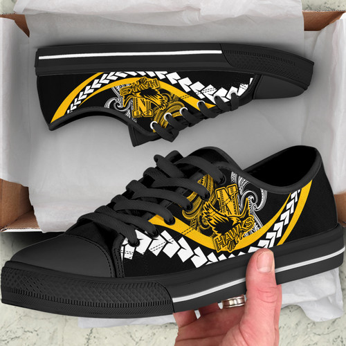 Hawaii Custom Low Top Shoes - Nanakuli High School Polynesian Tribal Pattern