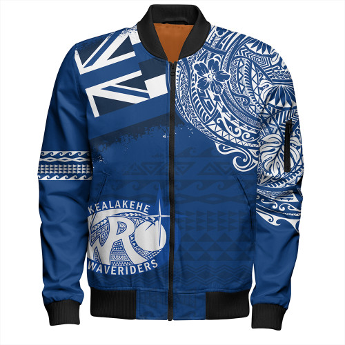 Hawaii Bomber Jacket Kealakehe High School With Crest Style