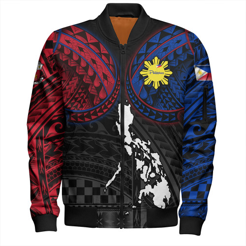 Philippines Bomber Jacket - Philippines Half Sleeve Tattoo Patterns Style