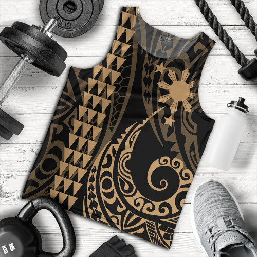 The Philippines Tank Top Sun Kakau Style