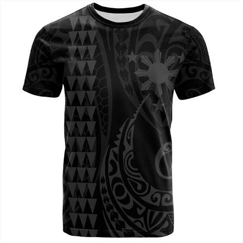 The Philippines T-Shirt Sun Gray Kakau Style