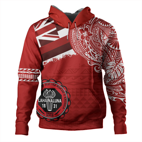Hawaii Hoodie Lahainaluna High School With Crest Style