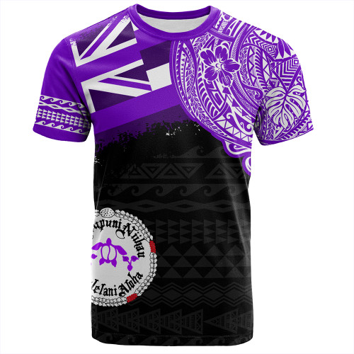Hawaii T-Shirt Ni'ihau High and Elementary School With Crest Style