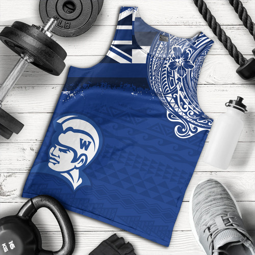 Hawaii Tank Top Waimea High School With Crest Style
