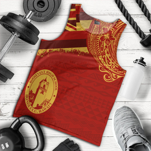 Hawaii Tank Top President Theodore Roosevelt High School With Crest Style