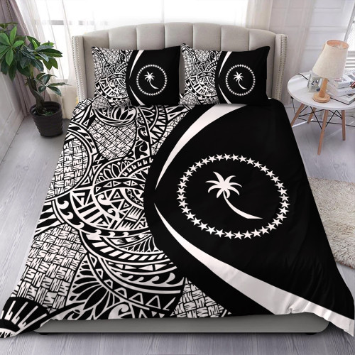 Chuuk Bedding Set Lauhala White Circle Style