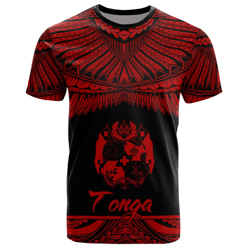 Tonga Polynesian T-Shirt - Tongan Pride Red Version 1