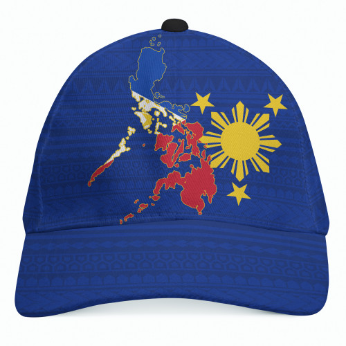 Philippines Cap Polynesian Map Sun Style