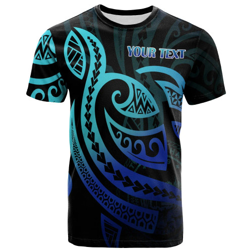 Hawaii Custom Personalised T-Shirt - Turtle Tattoo Style Ocean 1