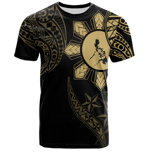 Philippines T-Shirt Tribal Sun In My Heart Gold