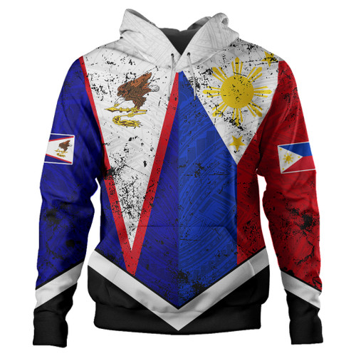 Philippines Hoodie Samoa Half Flag