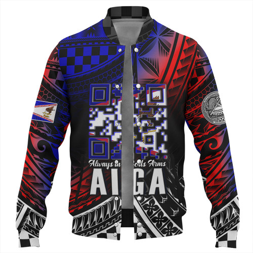 American Samoa Baseball Jacket Always In Gods Arms