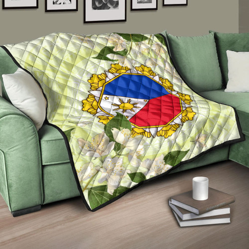 Philippines Filipino Quilt Filipino Sun And Jasmine Flowers