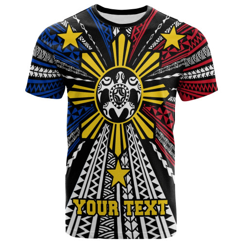 Philippines Custom Personalized T-Shirt - Philippines Turtle Flag 1