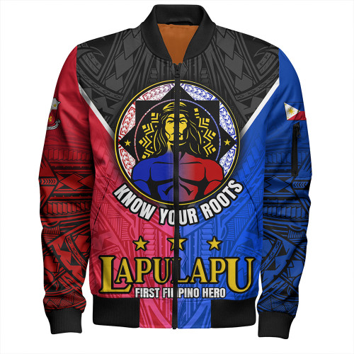 Philippines Filipinos Bomber Jacket Lapu-Lapu First Filipino Hero