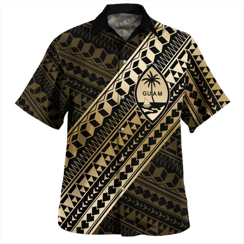 Guam Hawaiian Shirt Tribal Tattoo Style