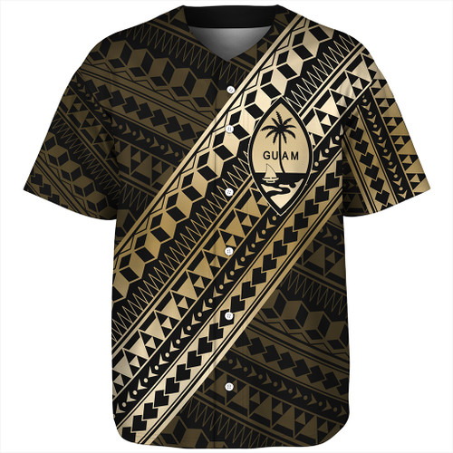 Guam Baseball Shirt Tribal Tattoo Style