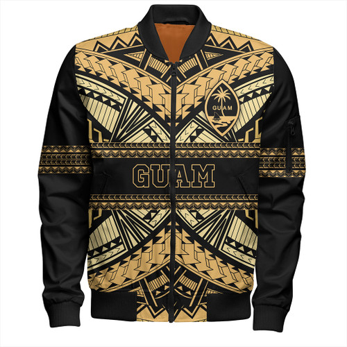 Guam Bomber Jacket Custom Micronesian Gold Luxury Style